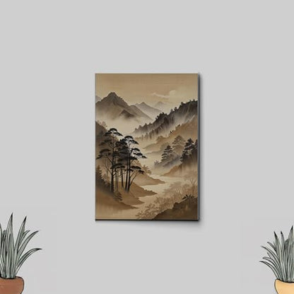 Japanese Wall Art, Minimalist Wall Art, Neutral Abstract Art, Modern Minimalist, Zen Wall Art, Zen Printed Wall Art, Japanese Art Print, Canvas, Wall