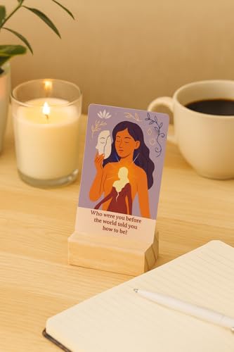 Daily Dopamine Affirmation Cards. 50 Positive Affirmation Cards for Women with Display Stan. Daily Motivational and Mindful Gift for Teens, Girls & Gen Z