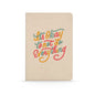 DENIK - It's Okay to Not - 8.25" x 5.75" Aesthetic Vegan Leather Embroidered Journal - 144 Lined Pages - Durable Binding and Design - Water-Resistent Soft Touch Cover - color: It's Okay to Not