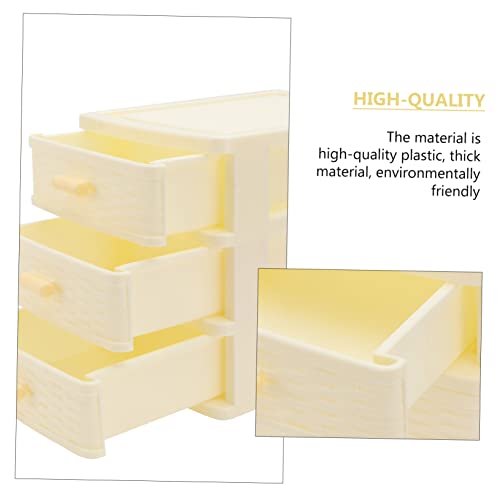 VALICLUD Multi-layer Plastic Storage Box Drawers Versatile Desktop Organizer for Jewelry Cosmetics and Accessories for Teens and Girls Room Decor