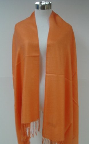 Tapp Collections™ Premium Pashmina Shawl Wrap Scarf - color: Orange