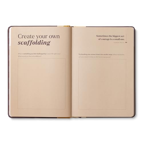 Compendium – Confidence Every Day Guided Journal: A Daily Practice for Strength and Courage – A 5-Minute a Day Personal Growth Notebook – An Inspiring Daily Journal for Forming New Habits - color: Confidence Plum