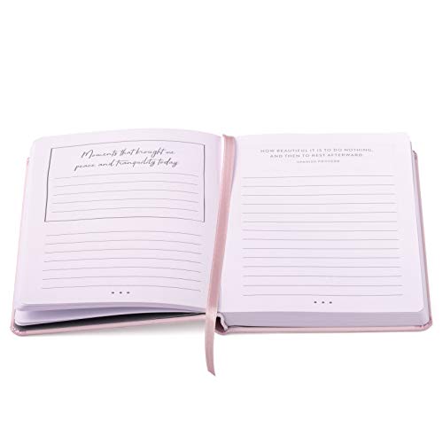 Eccolo Tranquility Journal - Mindfulness Notebook for Men and Women - Compact and Portable Inspirational Workbook for Everyday Writing - Hardcover Vegan Faux Leather - 256 Pages - 4.75x6.7in