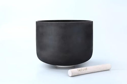 TOPFUND 6-12 inch 440Hz Chakra Set of 7 Black Crystal Singing Bowls with Heavy Duty Carrying Case and Mallets - color: 440Hz Set of 7 Black Bowls, size: 6-12 inch