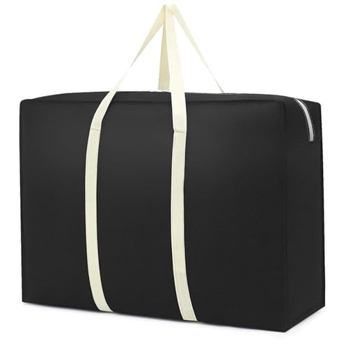 Outdoor Cushion Storage Bag Extra Large Moving Packing Luggage Bags Thickening Large Capacity Waterproof Home Luggage Bags Storage Clothing Organizing Bags for Outdoor(Black,L-70x25x50cm) - color: Black, size: L-70x25x50cm