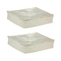Household Essentials Canvas Sweater Storage Bags 2 Pack, Breathable Under Bed & Closet Organizer with Clear Window & Zipper, Soft-Sided Storage for Sweaters, Blankets & Linens - size: 2-Pack, style: Sweater Storage Bag