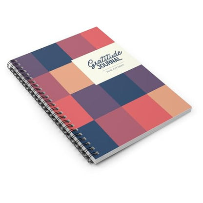 Spiral Gratitude Journal | Matte Geometric Notebook A