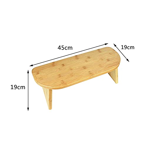 Bamboo Meditation Bench, Foldable & Ergonomic Meditation Stool, Comfortable for Kneeling or Sitting, Perfect for Deeper & Longer Meditation