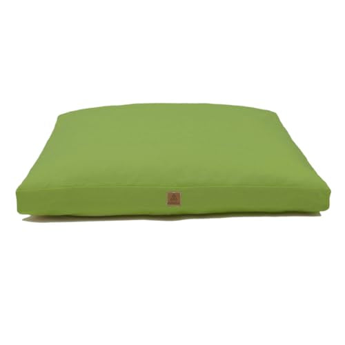 Zabuton Meditation Mat (36"×28"×3") Luxurious Meditation Cushion for Kneeling Sitting Large Floor Pillow Zafu/Bench-Washable Cotton Cover 100% Organic Cotton Filling (Green)