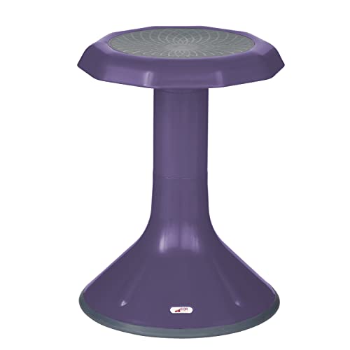 ECR4Kids ACE Active Core Engagement Wobble Stool, 18-Inch Seat Height, Flexible Seating, Eggplant - color: Eggplant
