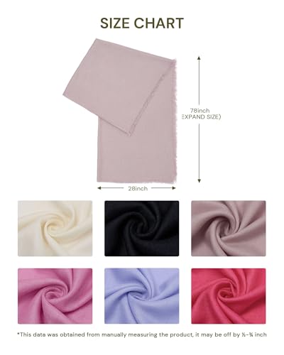 KVSS Women's Fine Knit Shawl, 55% Cashmere 45% Mulberry Silk, X Gauge 120/2NM Yarn Lightweight Spring Summer Wrap Scarf - color: Rosebud