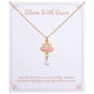 Lotus Flower Necklace for Women, Gold Chain with Lotus Pearl Pendant Meditation Yoga Relaxation Jewelry Gift - style: Pink-Lotus Gold