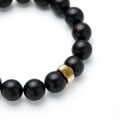 wooden bead bracelets for women Stretch Adjustable Black Beaded Bracelet for Men Women Friends Sister