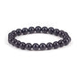 Cherry Tree Collection Tigers Eye Bracelets Plus Over 40 Other Stones – Gemstone Beads for Men & Women, Promotes Protection, Courage, Focus, Balance & Luck – Available in S, M, L with 8mm Round Beads - color: Black Obsidian, size: Large