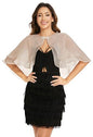 Women's Sheer Tencel Shawls and Wraps for Evening Dresses Soft Wedding Cape Lightweight Bridesmaid Scarves Cover Up - color: Champagne