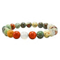 Amazing Gemstone Crystal Bracelet for Women Men's Gifts - Protection Healing Crystal Bracelet - 8mm Gemstone Beaded Stretchable Bracelet Pulseras Para Hombres Mujer Stocking Stuffers Mothers Day Gift (African Bloodstone) - color: African Bloodstone