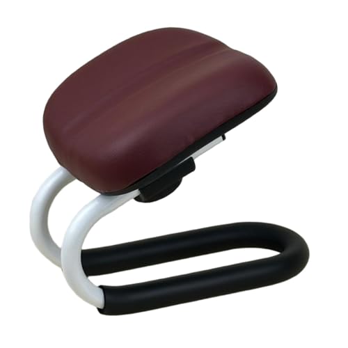 Menolana Meditation Bench Kneeling Stool Gift Adjustable Height Prayer Seiza Chair for Travel Floor Seating Practice Mindfulness Yoga, Deep Red - color: Deep Red