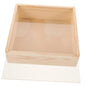 Hemobllo Wooden Storage Box Acrylic Lid Multi-functional Trinket Container for Jewelry Compact for Home Office