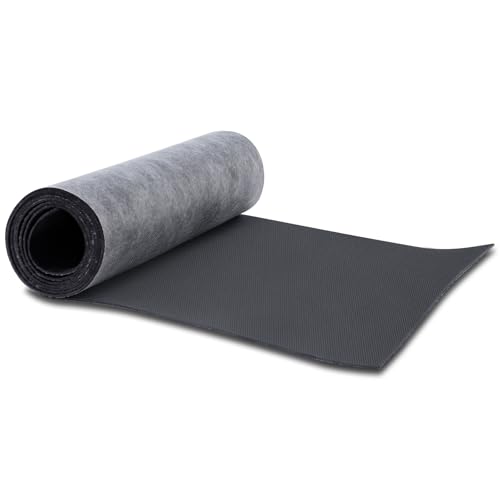 TroyStudio High Density Mass Loaded Vinyl Sound Proof Barrier, 1.1 lb/sqft, 1 x 8 Feet MLV Insulation Sheet, Anti Vibration Deadening Soundproofing Material - color: High Density Black