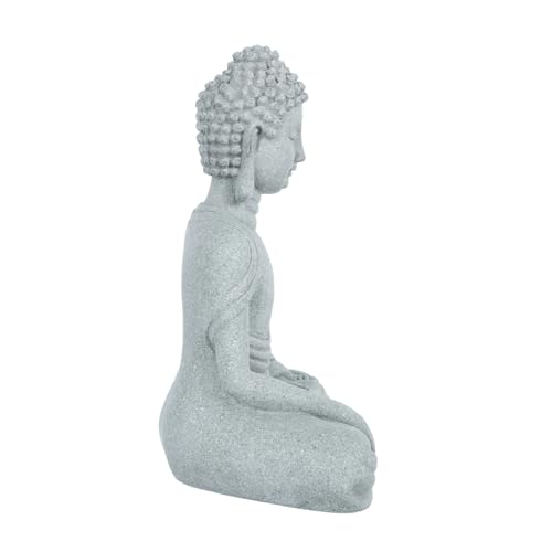 Uonlytech Zen Style Sandstone Buddha Figurine Desktop Decor for Home Office Meditation Balcony Bonsai Decoration Chinese Indoor Micro Landscape Statue