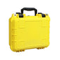 Jack Boss 14x 11.5x 6.5 Inch Hard Case, Portable Weather Waterproof Protective Camera Case with Customizable Foam, Fit Use of Drones, Camera, Equipments, Yellow - color: YELLOW, size: 13.6x11.4x6 in