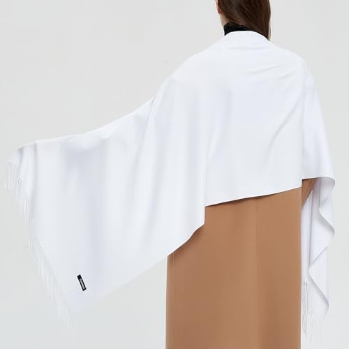 Pashmina Shawls and Wraps Scarfs for Women Wedding Party Winter Warm Long Solid Color
