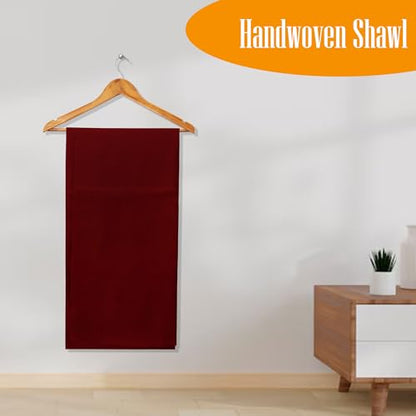 Handloom Wool Meditation Shawl Throw Wrap, Gift for Men and Women Meditation Shawl Fine Clothing. - color: Ht-005