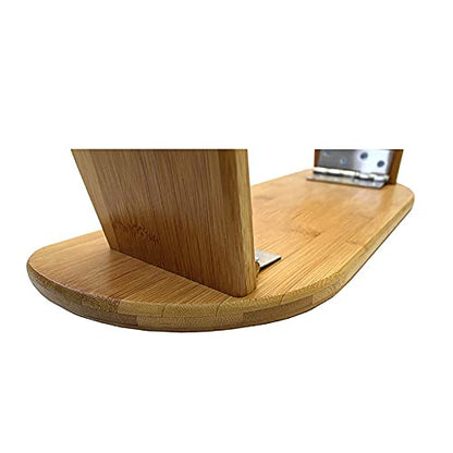Bamboo Meditation Bench, Foldable & Ergonomic Meditation Stool, Comfortable for Kneeling or Sitting, Perfect for Deeper & Longer Meditation