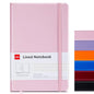 deli A5 Lined Journal Notebook, 160 Pages Hardcover Writing Notebook, 5.5"x8.2" College Ruled Notebook for Office, School, Work Notes (Pink) - color: Pink