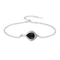 PELOVNY Celtic Knot Bracelet for Women 925 Sterling Silver Infinity Gemstone/Birthstone Bracelets Birthday Christmas Jewelry Gifts for Mom Daughter Wife - color: 02-Filigree-Black Onyx