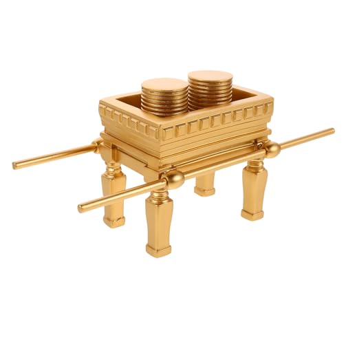 Cabilock Spiritual Desktop Altar Prayer Ornament - Religious Memorial Decoration - Golden Resin Altar Tabletop Decor - Church Temple Desk Decoration - size: 18.00X8.50X7.30CM