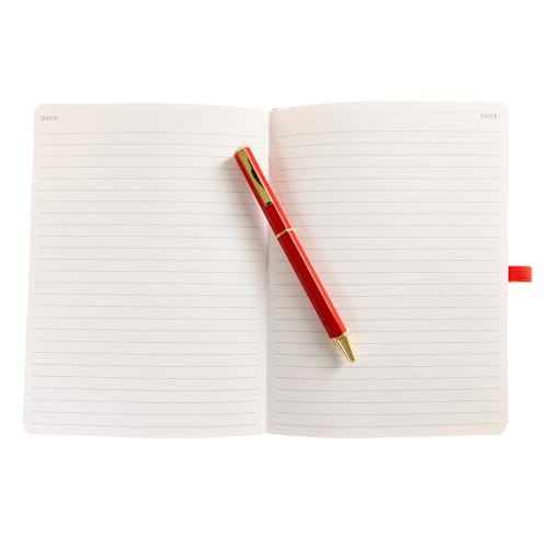 Graphique Peanuts Lined Journal Plus Pen, Hardcover Diary Notebook for Writing, 160 Pages, 6” x 8” - color: Have a Nice Day Journal