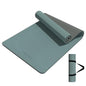 PAIDU Yoga Mat 8mm Super Thick TPE Fitness Mat | SGS Certified | Non-Slip, Odorless & Tear-Resistant | Unisex with Strap | for Yoga, Pilates, Meditation & Home Workouts - color: Deepgreen&Gray