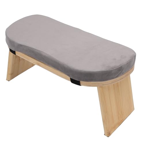 Alomejor Meditation Bench, Folding Kneeling Stool with Soft Cotton Cushion and Non Slip Pads, for Relaxation Zen Meditation Home Yoga