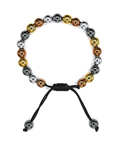 Amazing Gemstone Smoking Cessation Bracelet - Multi Hematite Bracelet Set for Men Women Healing Calming Anxiety Stress Relief Gifts (Adjustable) - color: Smoking Cessation