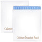 2 Pcs Cashmere Sweater Storage Bags with integrated Cedar Wood Breathable Washable Cotton Pouch Bags for Cashmere Wool Sweaters Storage Protection