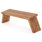 Teak Meditation Bench - Meditation Seat - Meditation Stool - Kneeling Meditation Chair - Portable Folding Meditation Bench - Seiza Yoga Meditation Bench - Prayer Bench (Teak) - color: Teak
