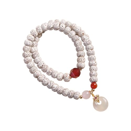 Natural Star Moon Bodhi Bracelet for Women Men Double-loop Winding Star Moon Bead Bracelet Meditatioon Healing Anxiety Relief Energy Buddha Bead Bracelets Birthday Gift - color: Bodhi 102
