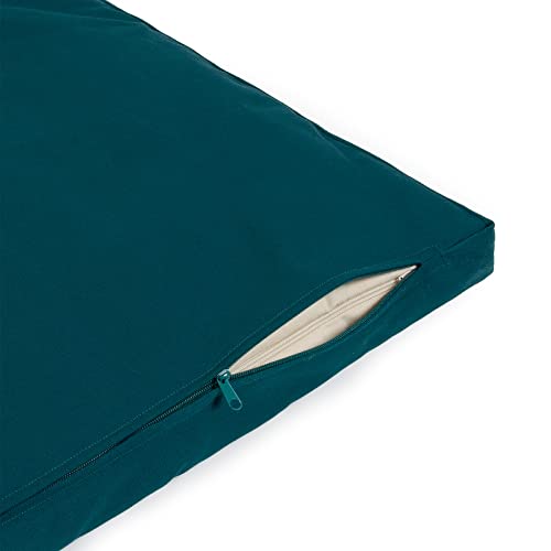 Yoga Studio European Organic Zabuton Meditation Cushion (Teal)