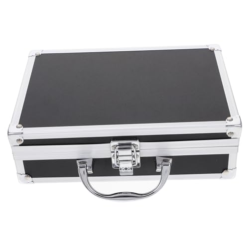 TOYANDONA Multifunctional Briefcase Portable Tool Case for Men Large Capacity Hard Shell Storage Box with Safety Clasp and Ergonomic Handle for Secure Instrument and Accessory Carrying