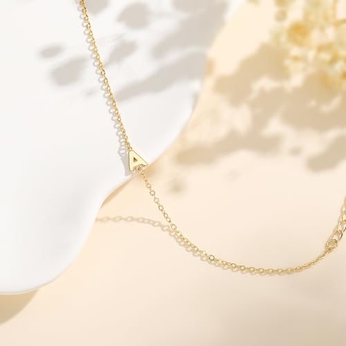 Turandoss Gold Initial Bracelets for Women Girls Jewelry Gifts Trendy - Dainty 18k Gold Plated Letter Initial Bracelet Tiny Letter A-Z Bracelets Personalized Bracelets Gifts for Women Girls Gifts - color: 18K-Gold-Plated, style: B