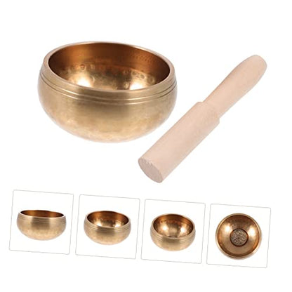 1Set Professional Meditation Singing Bowl with Stick and Gasket for Healing Music for Yoga and