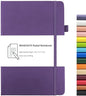 Notebook Journal, College Ruled Notebook Lined A5 160 Pages,Hard Cover Journals for Writing, Notebooks for Work Office School Women Men,5.7 inches x 8.4 inches(Purple) - color: Purple