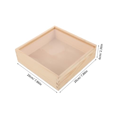 Acrylic Storage Box Sliding Lid Multi-functional Organizer for Jewelry and Trinkets Sturdy Acrylic Lid Suitable for Home and Office Use