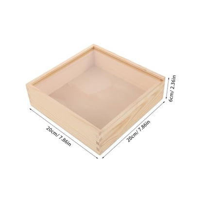 Acrylic Storage Box Sliding Lid Multi-functional Organizer for Jewelry and Trinkets Sturdy Acrylic Lid Suitable for Home and Office Use