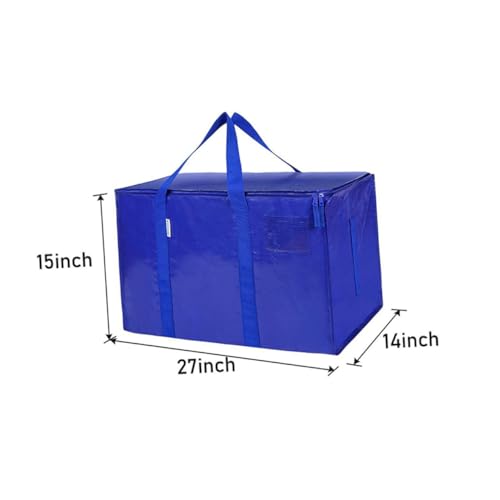 Gatuida Clothes Storage Bag Large Capacity Waterproof Oxford Cloth Zipper Handles Travel Home Sports Bag