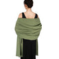 Pashmina shawls and wraps for Evening Dresses Scarf for Women Winter Shawl Wraps for Women Weedings - color: Green