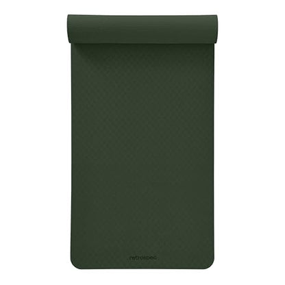 Retrospec Zuma Yoga Mat | 1/2 Inch Thick Non Slip Workout Mat | TPE Exercise Mat for Yoga, Pilates & Stretching | 72x24in