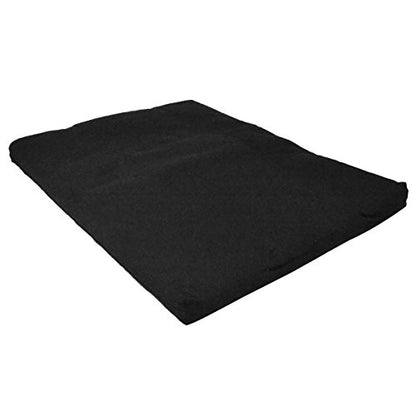 YogaAccessories Cotton Zabuton Meditation Cushion - color: Black
