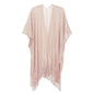 Sparkle Metallic Evening Shawls for Women formal Party Dresses Beach Travel Cardigan Shawl Wrap for Swimsuit - color: M-light Pink